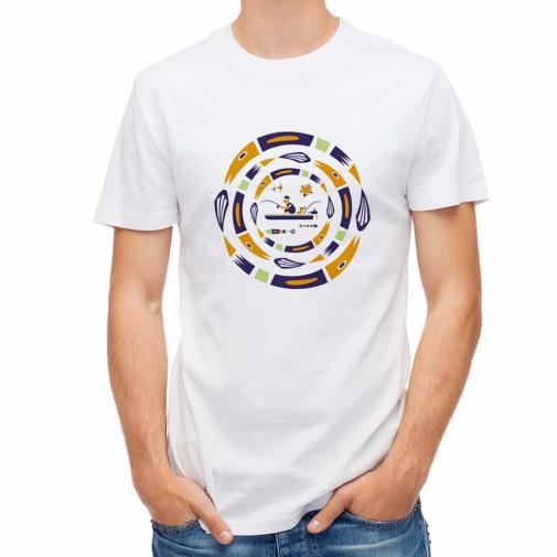 【Tシャツ】【釣りざんまい】サークルフィッシング_モーニング