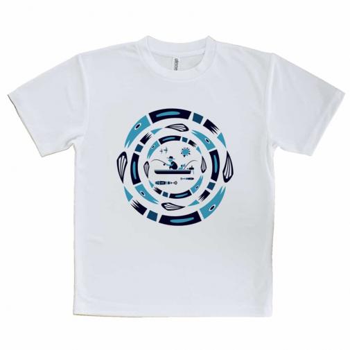 【Tシャツ】【釣りざんまい】サークルフィッシング_ナイト