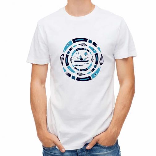 【Tシャツ】【釣りざんまい】サークルフィッシング_ナイト