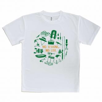 【Tシャツ】【釣りざんまい】FISHING TOOL_グリーン