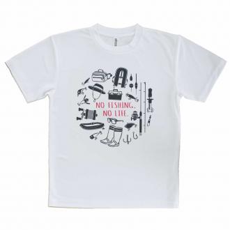 【Tシャツ】【釣りざんまい】FISHING TOOL_グレー