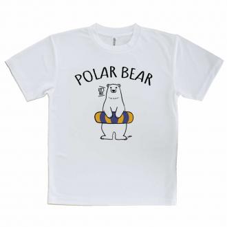 【Tシャツ】シロクマさんと浮き輪(wakat)