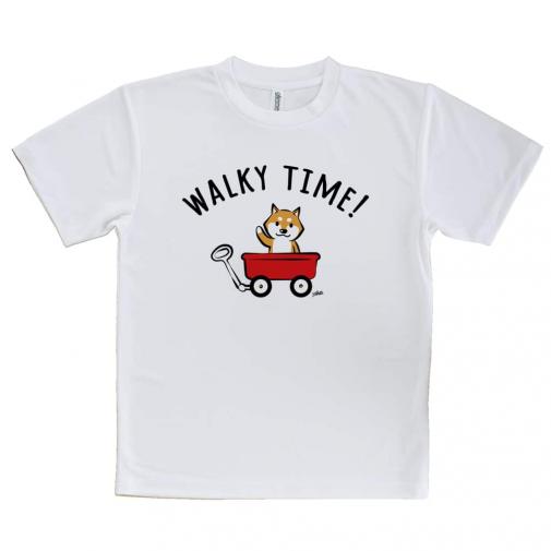 【Tシャツ】おさんぽ柴犬_赤柴(wakat)