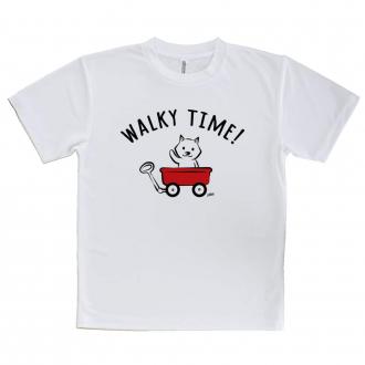 【Tシャツ】おさんぽ柴犬_白柴(wakat)