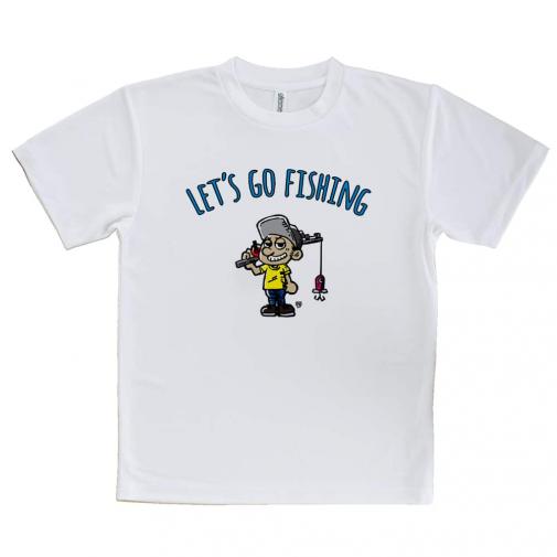 【Tシャツ】【釣りざんまい】レッツゴーフィッシング 釣り好き少年_カラフル