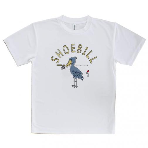 【Tシャツ】【釣りざんまい】釣りするハシビロコウ