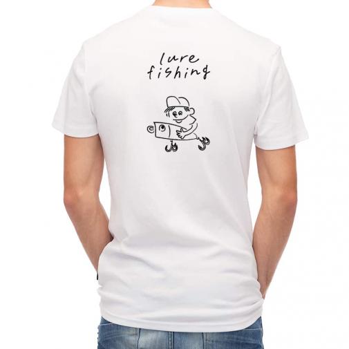 【Tシャツ】【釣りざんまい】ルアーを持つアングラー