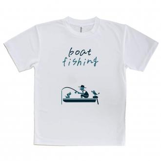 【Tシャツ】【釣りざんまい】ボート釣りを楽しむ