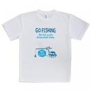 【Tシャツ】【釣りざんまい】ユニークな釣り_ブルー