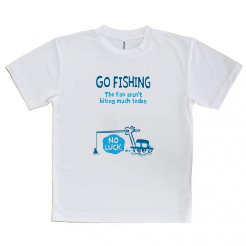 【Tシャツ】【釣りざんまい】ユニークな釣り_ブルー