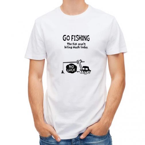 【Tシャツ】【釣りざんまい】ユニークな釣り_ブラック