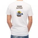 【Tシャツ】【釣りざんまい】サケを釣るクマさん