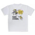【Tシャツ】【釣りざんまい】釣り人と魚の遭遇_DG