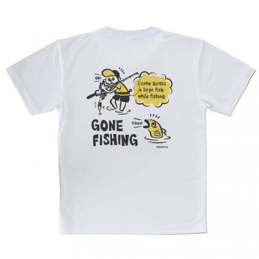 【Tシャツ】【釣りざんまい】釣り人と魚の遭遇_DG