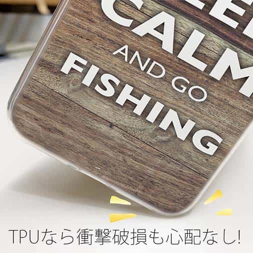 【TPU】KEEP CALM AND OF FISHING　木目