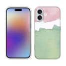 【TPU】水彩ピンク&グリーン