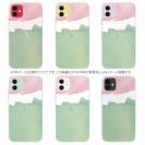 【TPU】水彩ピンク&グリーン