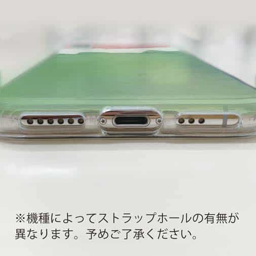 【TPU】水彩ピンク&グリーン