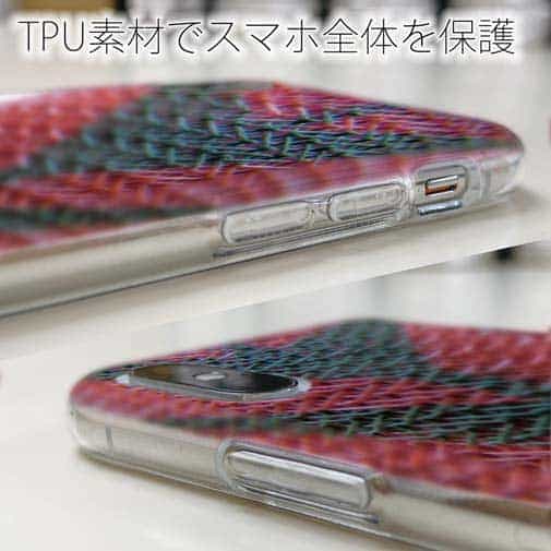 【TPU】エギ柄　タイガーピンク