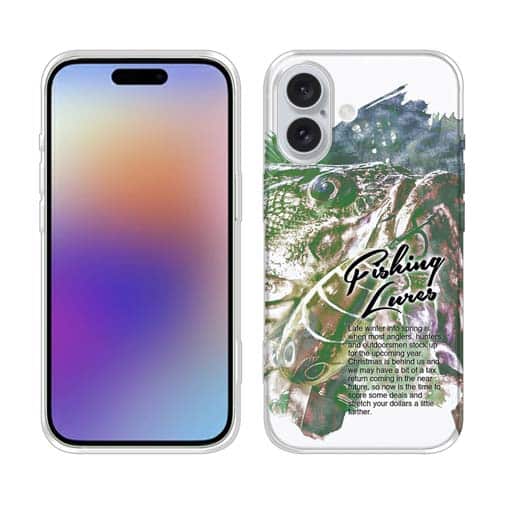 【TPU】ブラックバスのバイト　ペイント風　グリーン