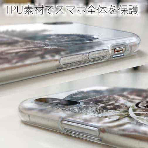 【TPU】ブラックバスのバイト　ペイント風　モノトーン