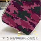 【TPU】ブラックバス　迷彩大柄　レッドカラー