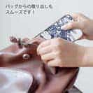 【TPU】タトゥー風昇り鯉　ブルー&ホワイト