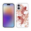 【TPU】タトゥー風昇り鯉　レッド&ホワイト