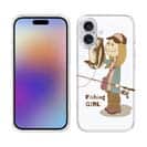 【TPU】釣りガール　イラスト　ブラックバス