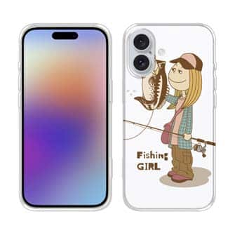 【TPU】釣りガール　イラスト　ブラックバス