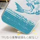 【TPU】ブラックバスのイラスト　木目調