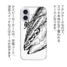 【TPU】鰤(ブリ)　墨絵風　白