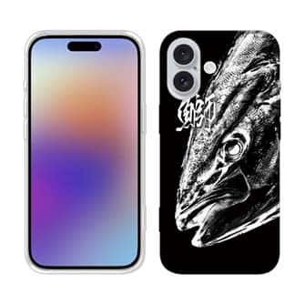 【TPU】鰤(ブリ)　墨絵風　黒