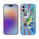 【TPU】赤ワイン　大漁旗スマホケース　シイラ