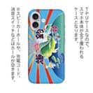 【TPU】赤ワイン　大漁旗スマホケース　シイラ