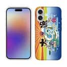 【TPU】赤ワイン　大漁旗スマホケース　ワカサギ