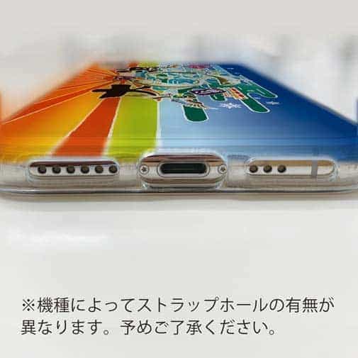 【TPU】赤ワイン　大漁旗スマホケース　ワカサギ