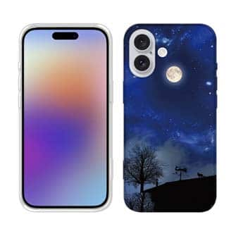 【tpu】屋根の上のネコと満月