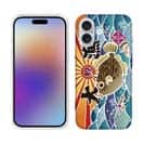 【TPU】赤ワイン　大漁旗スマホケース　カワハギ