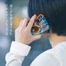 【TPU】赤ワイン　大漁旗スマホケース　カワハギ