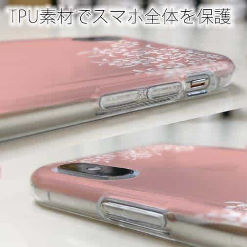 【TPU】ピンクの花畑と蝶