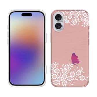 【TPU】ピンクの花畑と蝶