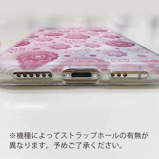 【TPU】可愛いハートと花模様