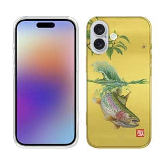 【八百板浩司】【TPU】Rainbow & Caddis ニジマスと水面に泳ぎ出たカディス