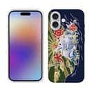 【TPU】赤ワイン　大漁旗スマホケース　タチウオ