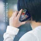 【TPU】赤ワイン　大漁旗スマホケース　タチウオ