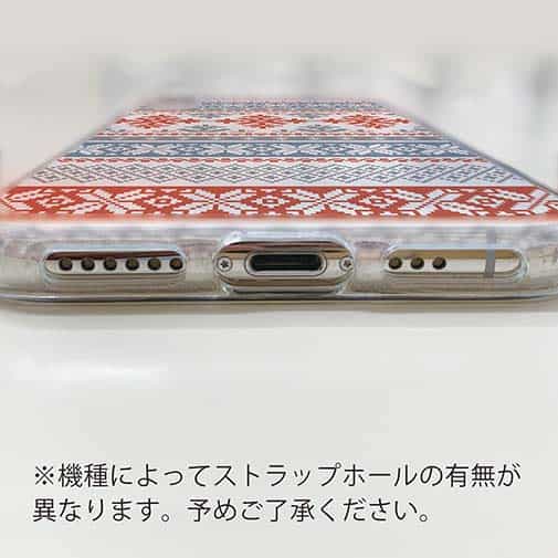 【TPU】ノルディック柄 ブルー&レッド