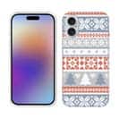 【TPU】ノルディック柄 ブルー&レッド2