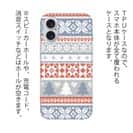 【TPU】ノルディック柄 ブルー&レッド2