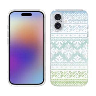 【TPU】ノルディック柄 ライムグラデ